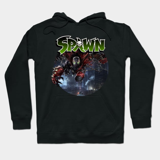 Spawn Button Shirt Hoodie by TheLuckyClown